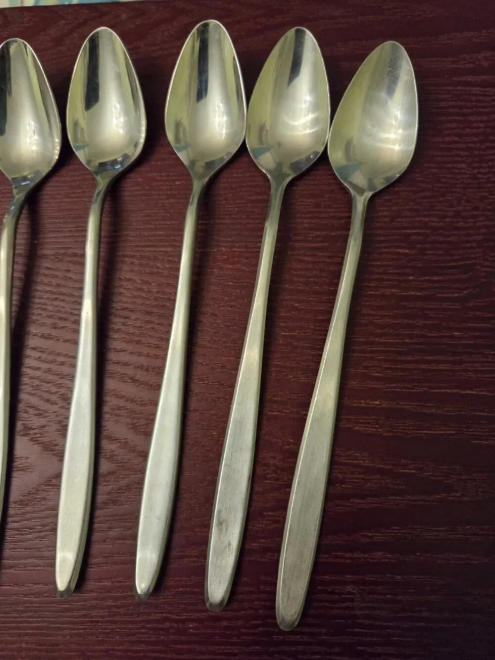 Easterling Rhineland Stainless Flatware Iced Tea Spoon Set 8